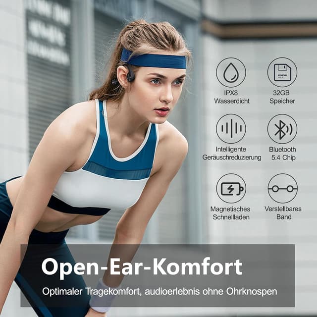 Detalle 2 de sayrelances Knochenschall Kopfhörer mit 32 GB Speicher