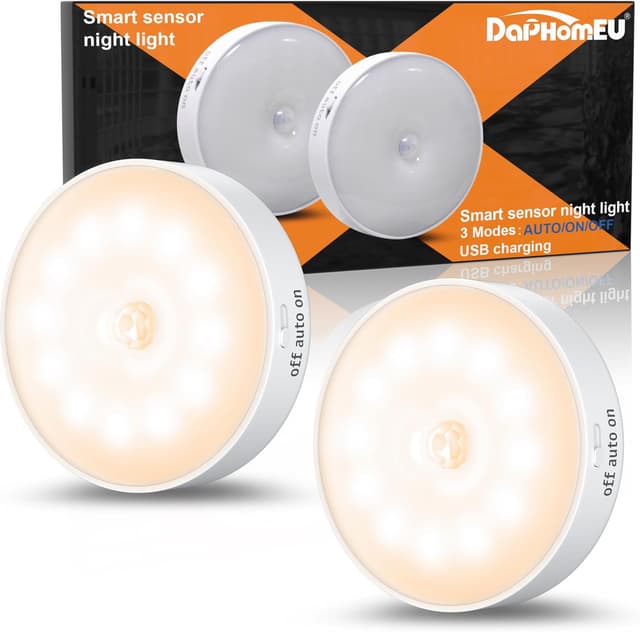 Imagen de daphomeu Nachtlicht mit Bewegungsmelder 12 LED en OfertitasTOP