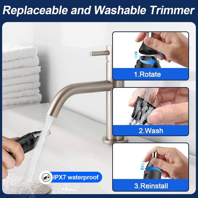 Detalle 2 de Taglia peli naso e orecchie 8000 RPM ricaricabile