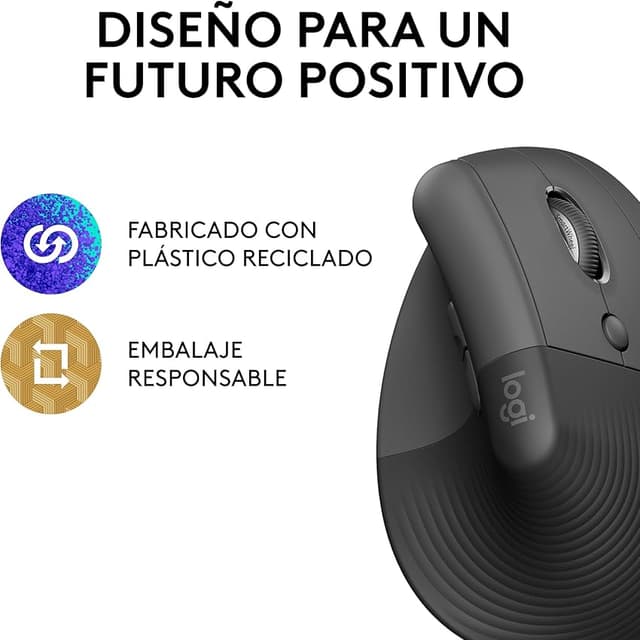 Thumbnail 4 de Logitech Lift Ratón ergonómico Bluetooth 57°