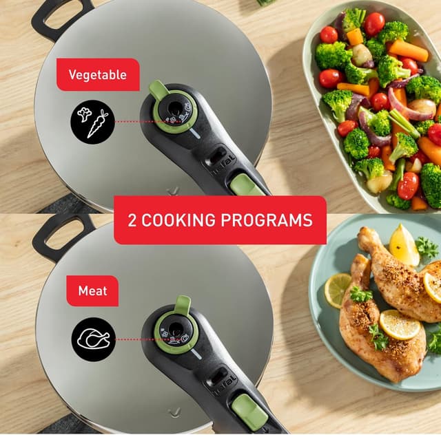 Detalle 1 de TEFAL P2580702 Secure Trendy Schnellkochtopf 6 L