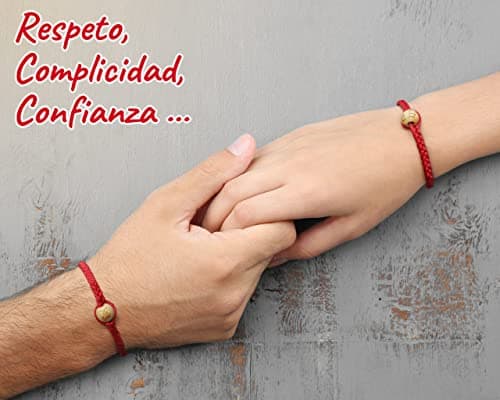 Thumbnail 7 de AMOR CON PALABRAS Pulseras La Leyenda del Hilo Rojo del Destino con cofre, amuleto Omamori y símbolo de amor