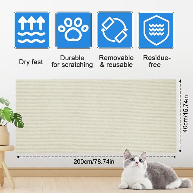 Thumbnail 1 de Fentar Kratzmatte 200Ă40 cm Kratzschutz đ