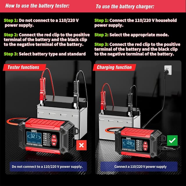 Thumbnail 4 de EAFC 12V 6A Smart Car Battery Tester