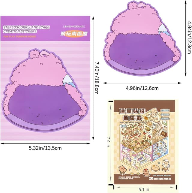 Thumbnail 3 de Afufu Pegatinas 3D Casa 20 piezas