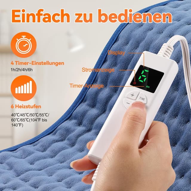 Thumbnail 2 de Heizkissen 30x60 cm mit 4‑Stunden‑Timer