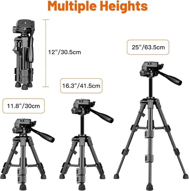 Detalle 2 de JOILCAN Mini Stativ 63,5 cm für Kamera
