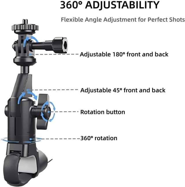 Thumbnail 3 de XUNNIU Support caméra moto/vélo 360°