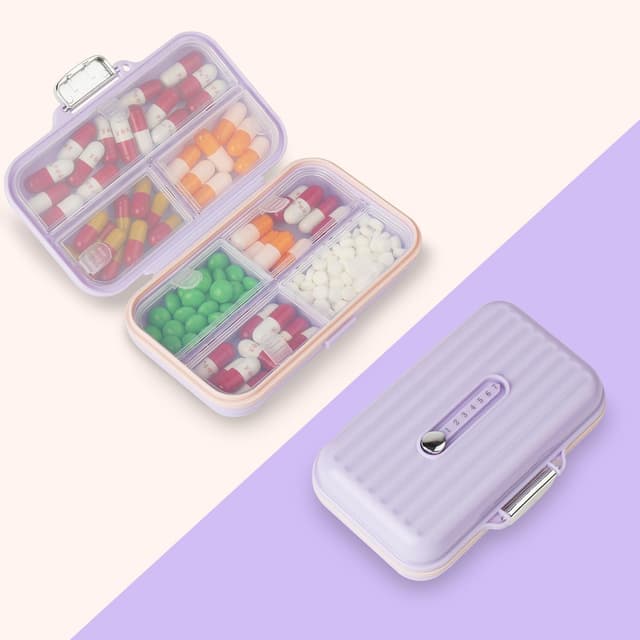 Imagen de AOGOE Pilulier Portable 7 compartiments en OfertitasTOP