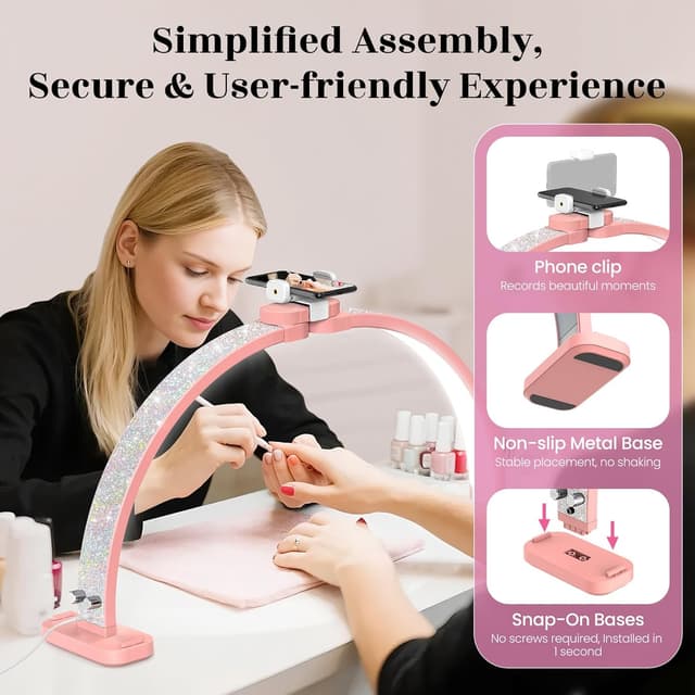 Detalle 2 de Adonafy Lampe demi-lune LED ongles 30