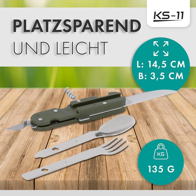 Detalle 2 de KS-11 Campingbesteck Set 6-teilig