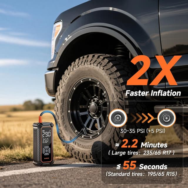 Thumbnail 1 de OlarHike Tire Inflator 150 PSI