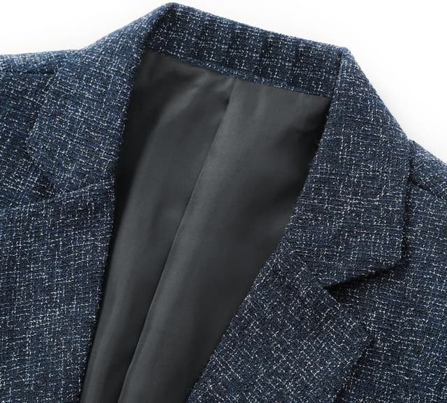 Detalle de Allthemen blazer homme 1 bouton slim fit, veste de costume casual élégante
