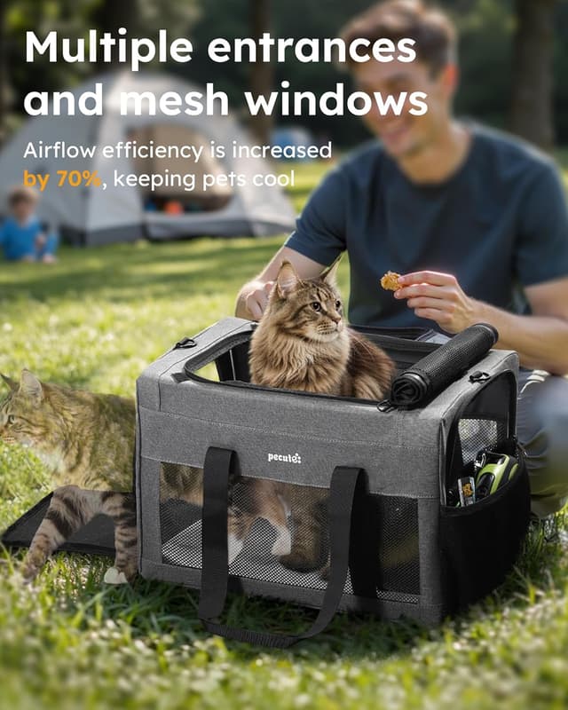 Detalle 1 de pecute Cat Carrier XL 47cm extra stable
