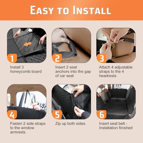 Thumbnail 7 de Gimars Funda Coche para Perro 157x132cm 🐶 Impermeable