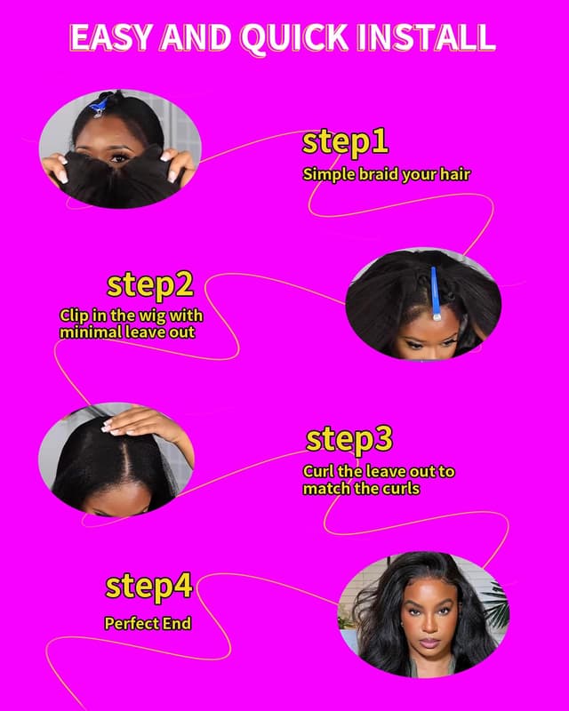 Thumbnail 6 de KinkyStraight V Part Wig 22in