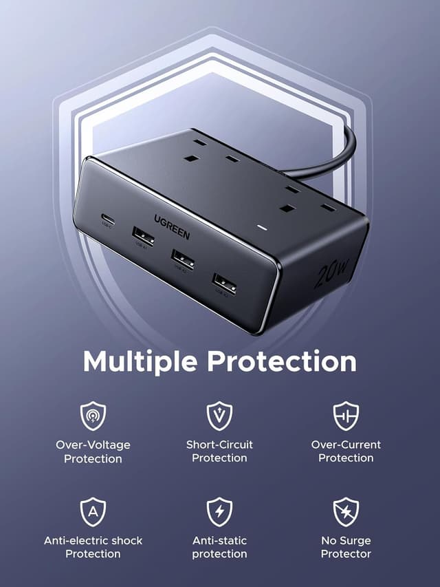 Thumbnail 6 de UGREEN Extension Lead 1.5m with 4 USB slots 🔌