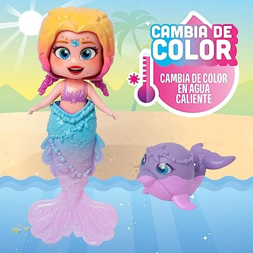 Thumbnail 4 de KOOKYLOOS Mermaid Beach House muñeca con mascota que cambia de color