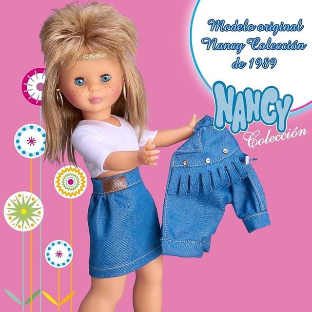 Detalle 2 de Famosa Nancy Colección Jean's Muñeca Rubia 1989 🎎