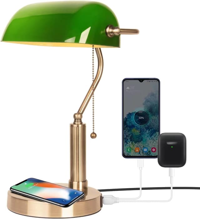 Detalle de FIRVRE Bankers Desk Lamp