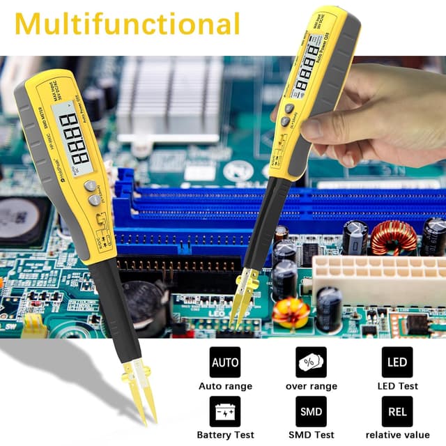 Thumbnail 1 de HoldPeak Digital SMD Tweezer 990C Tester