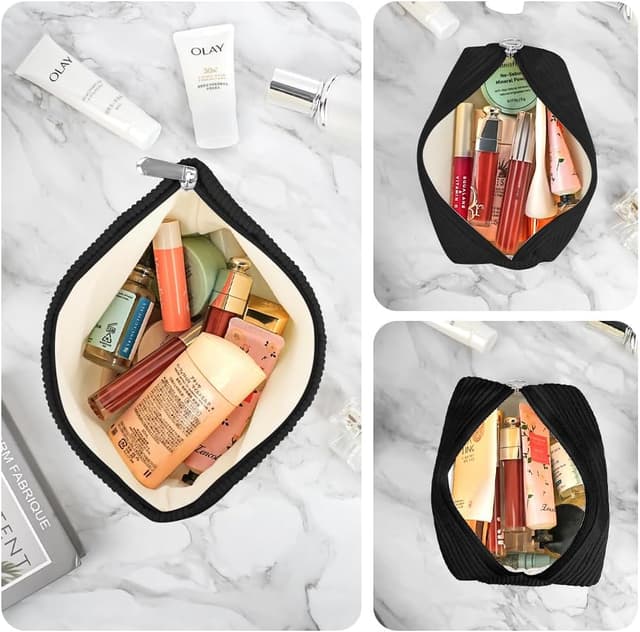 Detalle de Aucuu corduroy cosmetic bag set