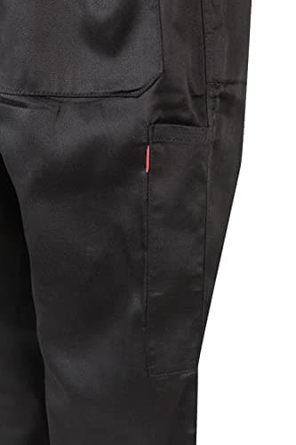 Detalle de Velilla 214 mono italiano negro con cierre asimétrico y doble cursor (talla 58)