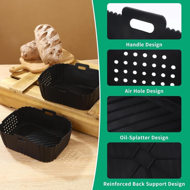 Detalle de ZHYLUO – 2 moules en silicone pour Ninja Double Stack SL400EU (SL400UK/AF400EU, etc.)