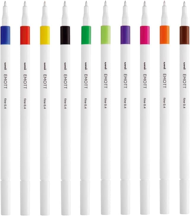 Detalle 2 de Uni-ball EMOTT Estuche 10 marcadores