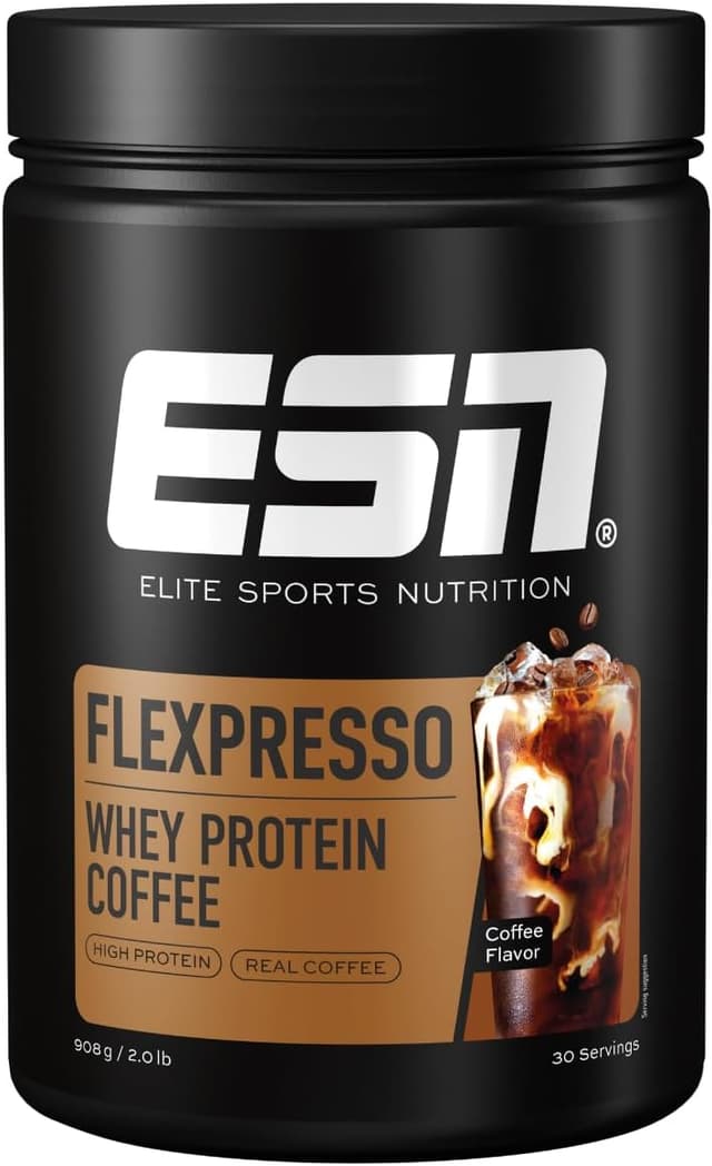 Detalle de ESN Flexpresso Café Proteico 908 g, 22 g proteína