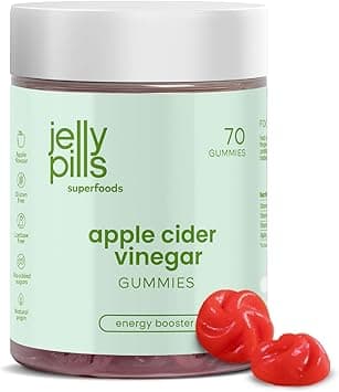 Detalle de Jelly Pills Gummies Vinagre Manzana 1000mg con Cromo 🍏