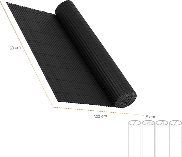 Thumbnail 6 de KESSER® Estera de Privacidad PVC para Balcón 🌥️ 80x300 cm