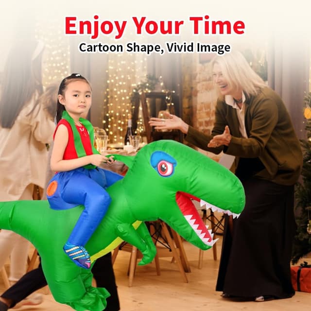 Thumbnail 4 de LOLANTA Costume dinosauro gonfiabile per bambini 3-6 anni