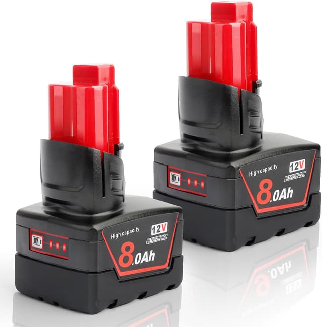 Imagen de Powarobor M12 8.0Ah Batería 12V Pack x2 en OfertitasTOP