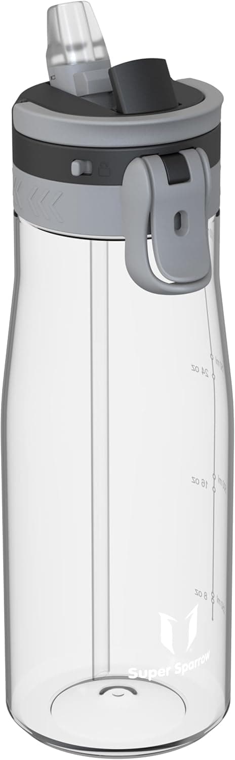 Detalle de Super Sparrow Sparrow Borraccia TouchFlow senza BPA da 500 ml, 750 ml o 1 L con beccuccio a cannuccia