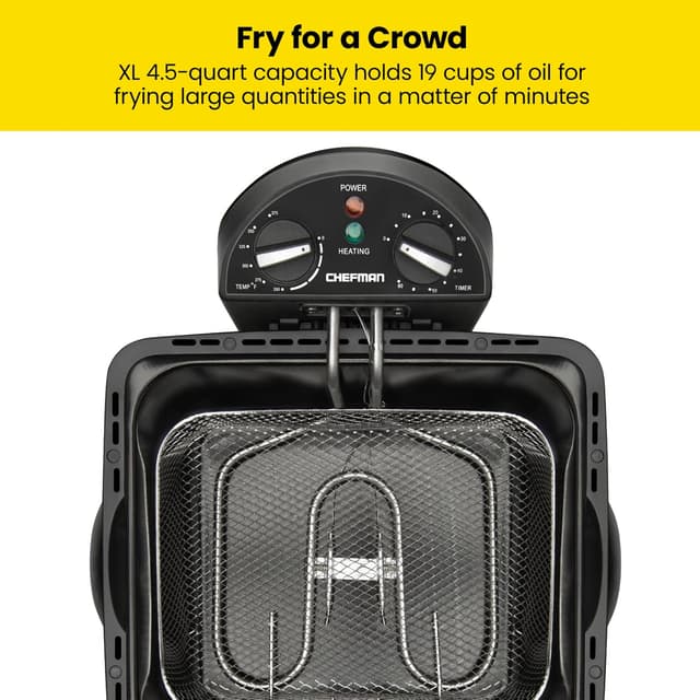 Detalle de Chefman 4.5 L Deep Fryer 🍟