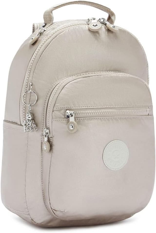 Detalle 2 de Kipling Seoul S Mochila Pequeña, Brillo Metálico