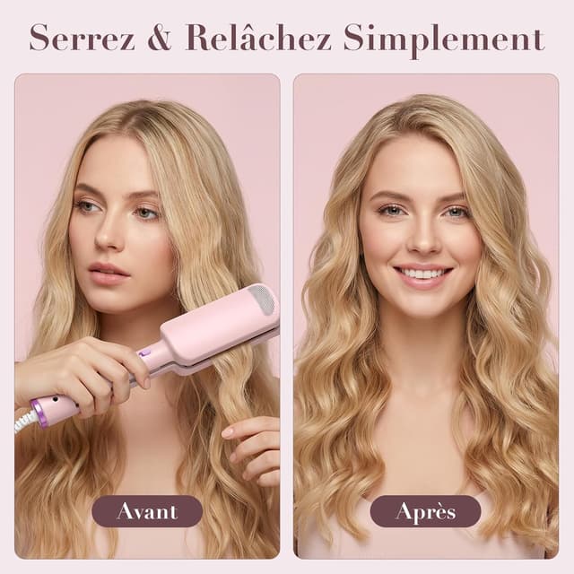 Detalle 2 de AISEELY Boucleur à cheveux 3 têtes 32 mm : grands boucles et ondulations avec 4 températures