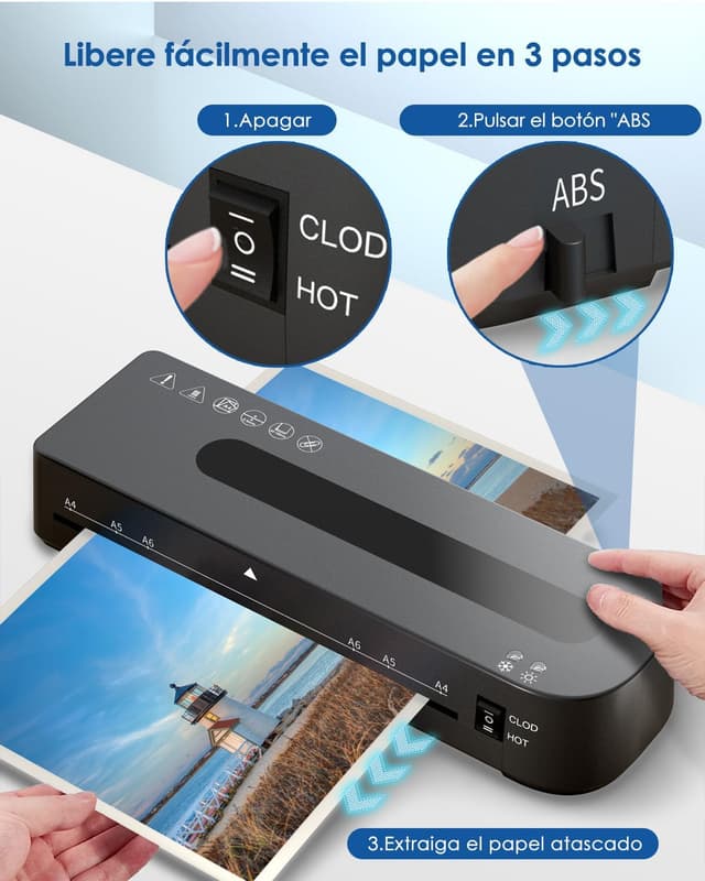 Thumbnail 6 de MAXDONE Plastificadora A4 4 en 1 30 bolsas