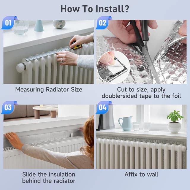 Thumbnail 6 de Radiator Reflector Foil Insulation 5m roll ๐