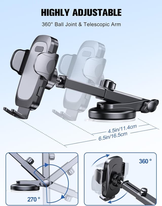 Thumbnail 4 de Mohard Phone Holder for Cars 360° Rotation