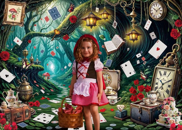 Thumbnail 2 de Wonderland Tea Party Backdrop 8x6FT