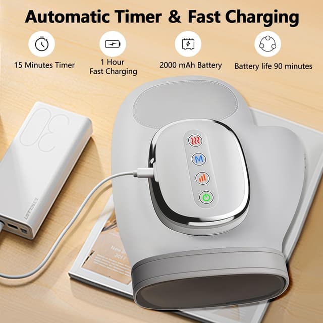 Detalle 2 de Masajeador de manos con calentamiento y compresión