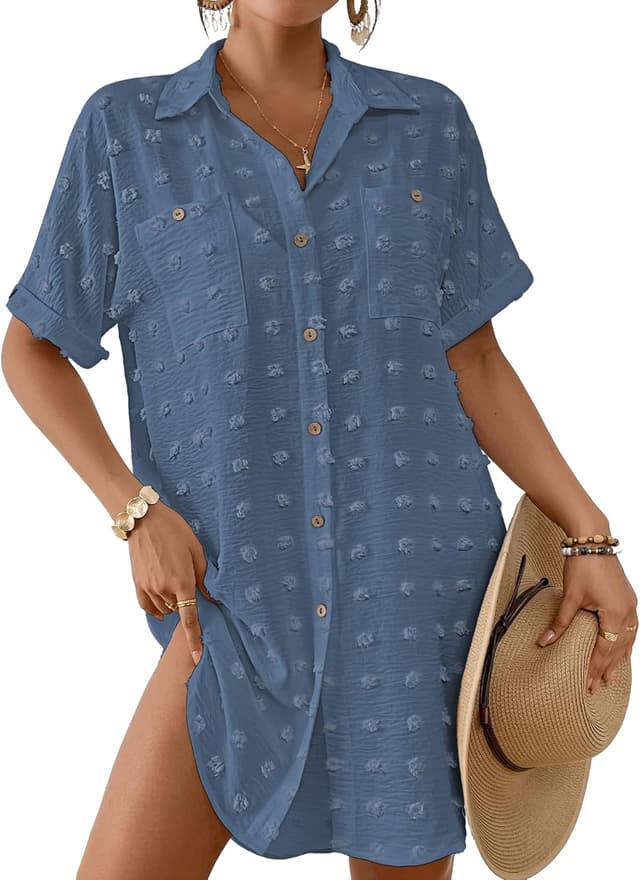 Thumbnail 6 de Bsubseach Swimsuit Coverup Swiss Dot