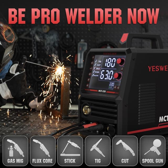 Thumbnail 1 de YESWELDER MCT-520 200A Multi‑Function Welder
