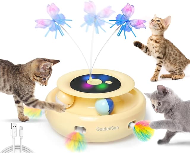 Detalle de GoldenSun 3-in-1 smart cat toys