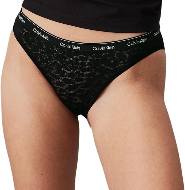 Thumbnail 6 de Calvin Klein Women’s 3 Pack Low Rise Bikini Briefs in leopard print stretch lace