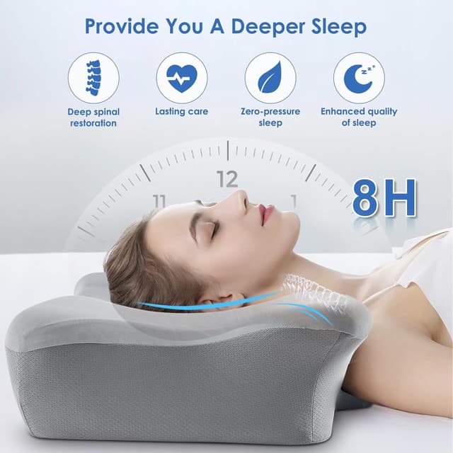 Thumbnail 6 de DONAMA Memory Foam Neck Support Pillow