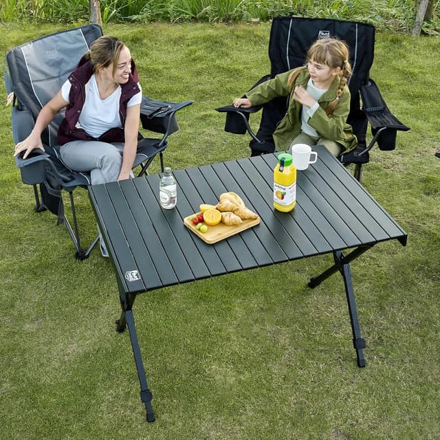 Thumbnail 6 de TIMBER RIDGE Folding Camping Table 108x71cm