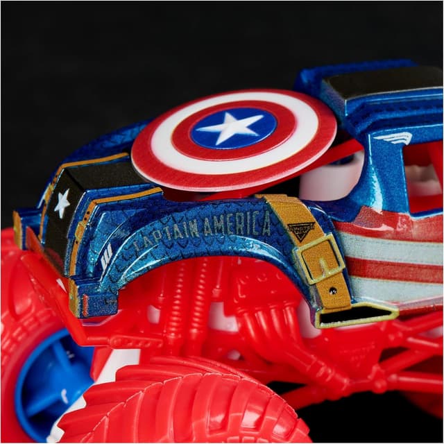 Detalle de Monster Jam – Coffret de 5 véhicules Die-Cast 1:64 Marvel (5 trucks officiels) pour collection